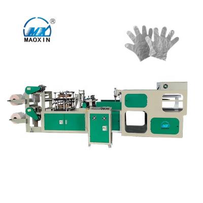 China Easy Operation Maoxin MXSTZD-PO-400 Automatic Glove Making Machine With Tear Off Function For HDPE for sale