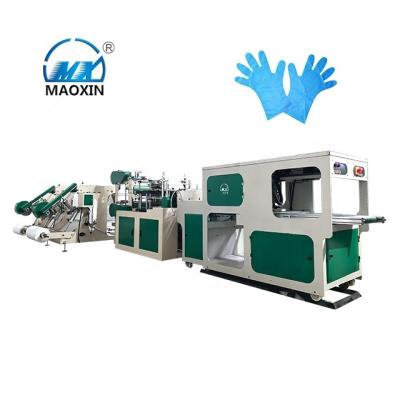 China Easy Operation Maoxin MXSTZD-CPE-400 Automatic Glove Making Machine With Tear Off Function For CPE for sale