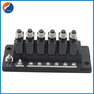 China 12V 32V 6 In 6 Out 6 Way 88 L1 L2 Circuit Breaker Fuse Block Box Voor RV Auto Boot Jacht Te koop