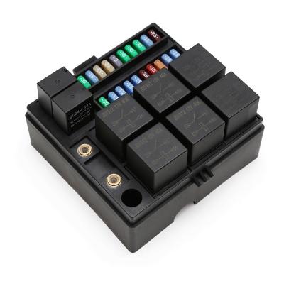 China Manera eléctrica Mini Relay Fuse Holder micro de Mini Blade Fuse Box 8 de las ranuras del control central 20 para el infante de marina automotriz en venta