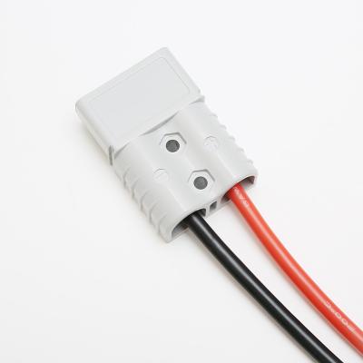 China Electric Forklift Charging Plug Cable Copper Pin Battery Charger Anderson Connector 6 12 AWG 600V 50A for sale