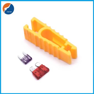 China Car Automobile Fuse Clips Tools Fuse Puller Yellow Tool Medium ATY ATC Sandard Blade Fuse Extractor en venta