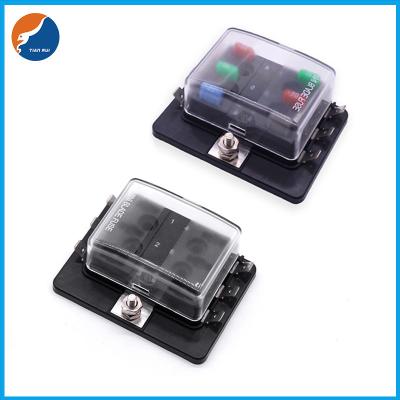 China 12V 24V DC 6 Pole Automobile Auto Balde Fuse Block With Spade Terminals for sale