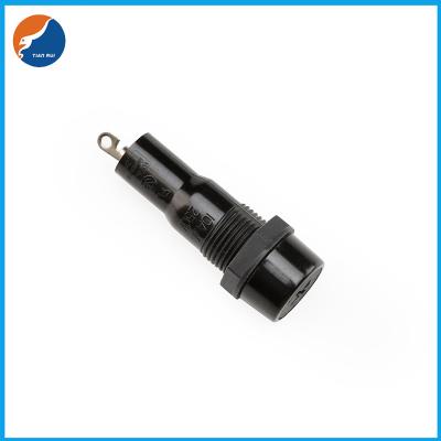 中国 MF527 10A 250V Screw Type Cap Cross 5x20mm Panel Mount Fuse Holder 販売のため