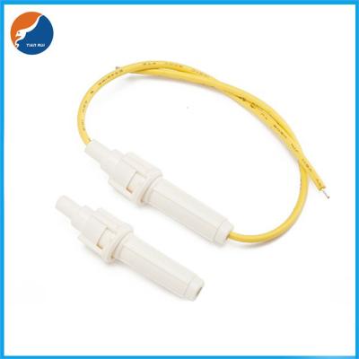 China Broche-en tipo el vidrio del portafusible 20AWG 18AWG 5x20m m funde el tenedor en línea del fusible de la ventaja de alambre en venta