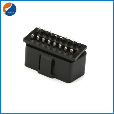 Chine Connecteur OBD2 femelle adapté aux besoins du client de 12V 24V 16 Pin Male OBD II OBD 2 avec la serrure pour l'instrument diagnostique de voiture à vendre