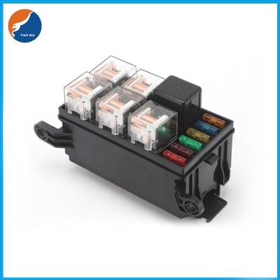 China Universal 12V Car Marine 6 Way Relay 6 Slot ATO ATC Blade Auto Fuse Holder Block for sale