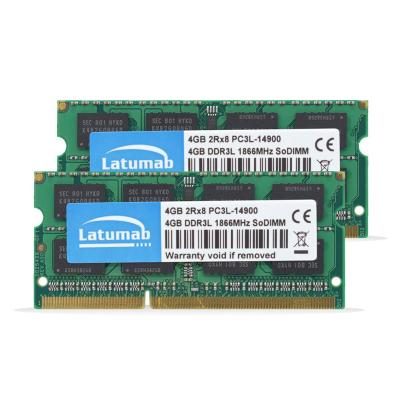 China LAPTOP DDR3L RAM 4GB 8GB 1866MHz 1600MHz 1333MHz 1066MHZ SODIMM RAM Notebook Memory 204 pin 1.35V Memoria DDR3 RAM Memory Module for sale