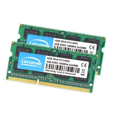 China Desktop LAPTOP Latumab Memorie Ddr3 16Gb CCE 1600 Pc3 4Gb Memory Notebook Ram 2400 MHz Sodimm 1333Mhz 8Gb Pc3L G41 775 Main for sale