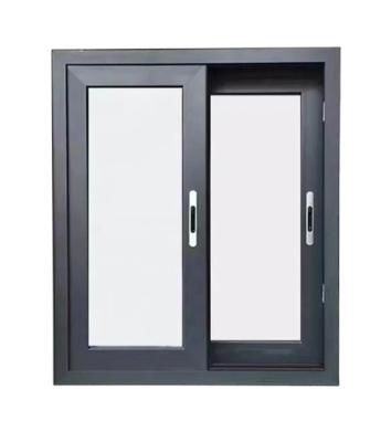 China Sliding Simple Design American Style Hurricane Impact Sound/Water/Wind Proof aluminum sliding window for sale