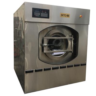 China Laundry Shops Large Capacity 150Kg Electric Washer Control Industrial Washer Puller Machine for sale