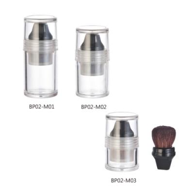 China BP02-M01~03Powder Cosmetic Jars With Brush With Mirror 20ml.16ml.8ml for sale