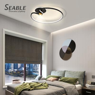 China Bedroom Black LED New Product Outdoor Mounted Aluminum Modern Decoration Living Room Ceiling Light for sale