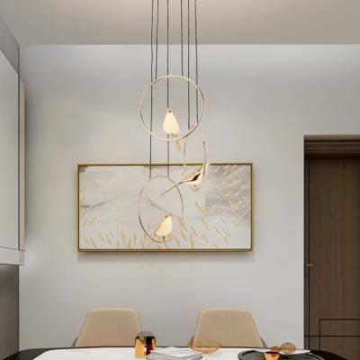 China New Product Contemporary Aluminum Black Indoor Living Room Bedroom LED Gold Decoration Modern Chandelier Light for sale