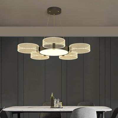 China Cafe Modern Decorative Wholesale Indoor Home Decoration LED Store Acrylic Pendant Light Modern Chandelier for sale