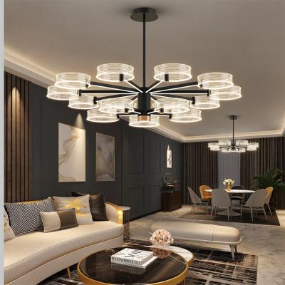 China Contemporary Professional Indoor Modern Dining Room LED Chandelier Living Room Decoration Zhongshan Pendant Light for sale