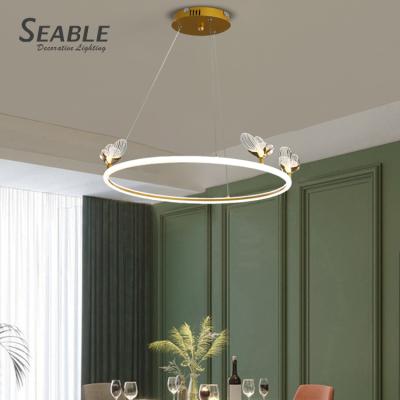 China Wholesale Contemporary Professional Indoor Iron LED Bedroom Acrylic Modern Living Room Decoration Chandelier Lamp for sale