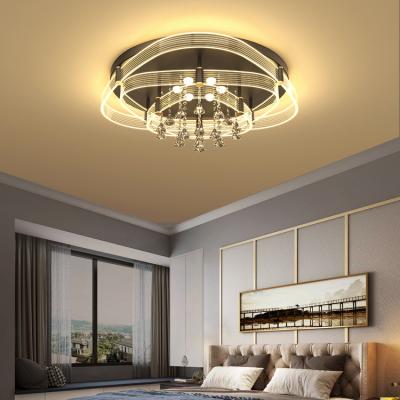 China Indoor Luxury Crystal Living Room Bedroom Gorgeous LED Decoration K9 54w 72w Modern Outdoor Mounted Ceiling Light for sale