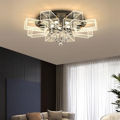 China Indoor Luxury Decoration 24 36 108 Professional Factory Acrylic Surface Mounted Modern 128W Bedroom LED Ceiling Lamp for sale