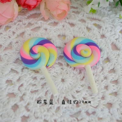 China Soft Polymer Clay Resin Planar Flatback For DIY Europe Colorful Decoration Candy for sale