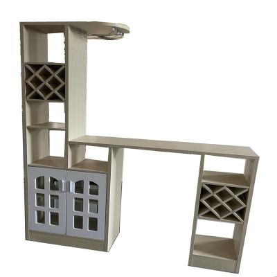 China Other Metal Shape Wood Panel Wine Rack for sale