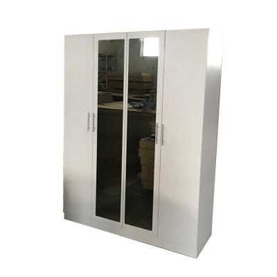 China Wholesale Cheap Bedroom Furniture 4 Door Wardrobe With Mirror Customized Wardrobe for sale