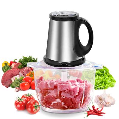 China 2021 Hotel Kitchen Food Cleaver Electric Glass Chopper Appliances Onion Chopper Home Multifunctional Electric Meat Cleaver for sale