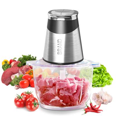 China 2/3L Hotel Factory Mini Chopper 300W/400W Homemade Manual Electric Vegetable Slicer Cleaver Food Processor Multifunction Blender for sale