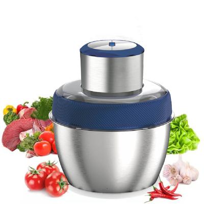 China 2.5L Hotel Household Kitchenware Stainless Steel Accessories Meat Vegetable Meat Grinder Electric Food Cleaver Food Processors for sale