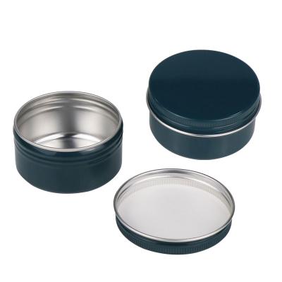 China Free sample 6 colors recyclable custom logo aluminum jar, round aluminum tin, metal jar aluminum cosmetic tins for sale