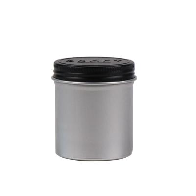 China Recyclable Aluminum Tea Metal Tin Can And Aluminum Canister With Screw Cover for sale