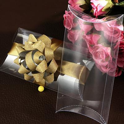 China Recyclable Customized Clear Plastic PET PVC PP Pillow Box for sale