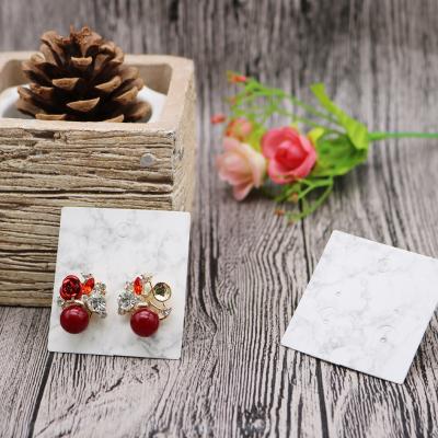 China Simple modern marbled earring card holders, earring card, decoration card for sale