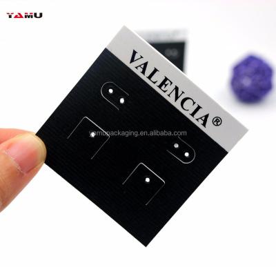 China Silver Gift PVC Lamination Paper Earring Wrapping Card With Lip Hook Necklace Back Card With Hole for sale