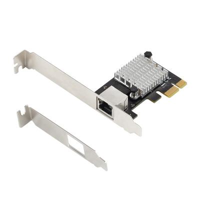 China High Speed ​​Intel I225 PCI Express x1 Chipset to 10 /100/1000M/2.5G Gigabit Ethernet Network Card for sale