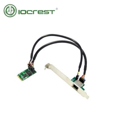 China Desktop support low profile 1 female rj45 connector m.2 wired networking interface card for sale