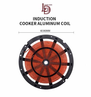 China Cooking induction glass large size high frequency heating coil, induction cooker coil dish. for sale