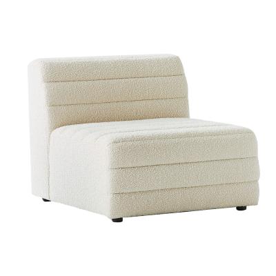 China Modern Boucle Accent Single Armless Sofa Chair for sale