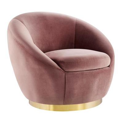 China Swivel Buttercup Performance Velvet Swivel Chair For Living Room for sale