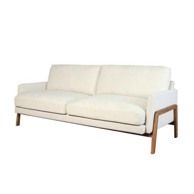 China Nordic Living Room Reclining Sofa Furniture Modern 3 Seat Sofa High Quality Wooden Frame for sale