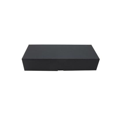 China Customized Recycled Recycled Gift Box Matte Black Packaging Box Cardboard Gift Box With Lid for sale