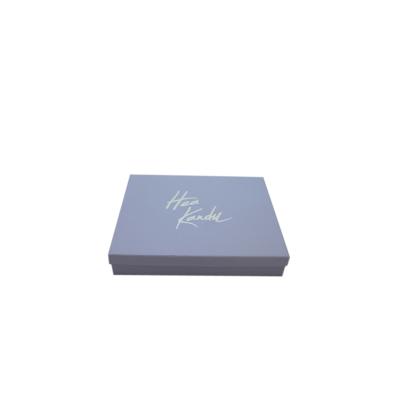 China Recyclable Fashion Paper Gift Box Luxury Purple T-shirt Packaging Box With Lid for sale