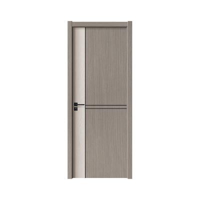 China Luxury solid wood color matching eco-friendly modern simple light interior door bedroom curtains wooden door can be customized for sale