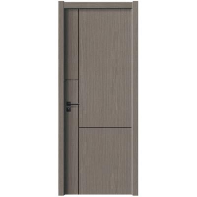 China Eco-Friendly Flat Wood Customization No Paint Modern Simple Bedroom Solid Wood Door Interior for sale