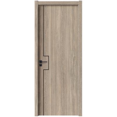 China Modern Minimalist Interior Bedroom Door Factory Flat Eco-friendly Wooden Customization for sale