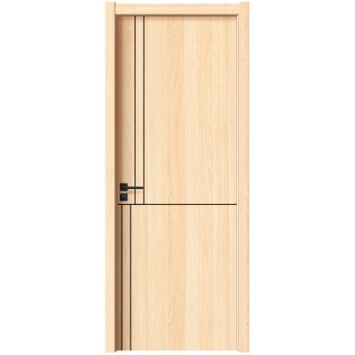 China Factory-Customized Modern Interior Minimalist Aesthetics Eco-Friendly Flat Wood Doors Without Paint for sale