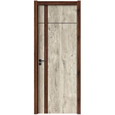 China Modern Simple Quilting Custom Bedroom Door Non Paint Silent Interior Wood Door Factory for sale