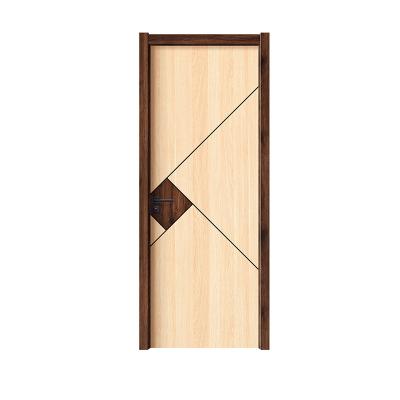 China Modern Simple Color Matching Eco Friendly Wooden Door Manufacturers Wholesale Office Custom for sale