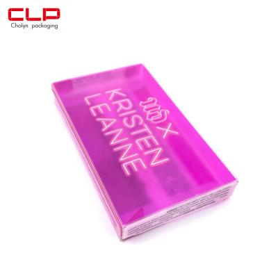 China Recycled Materials CLP Transparent Plastic Packing Box For Eye Shadow for sale