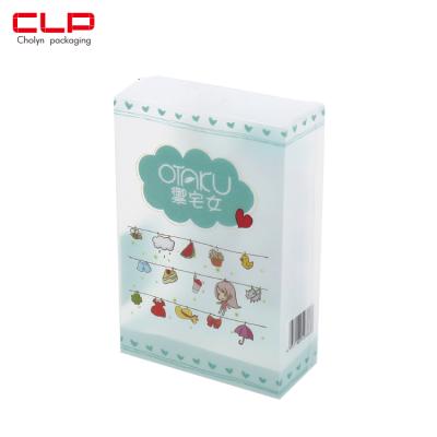 China Recycled Materials CLP Clear PVC Plastic Packaging Box With Customized Printing For Skincare Items for sale